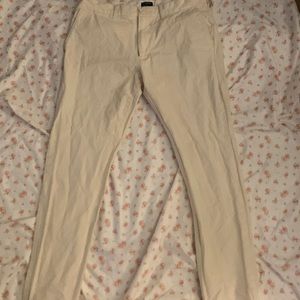 ALL WHITE J.CREW TROUSERS SIZE:31x32